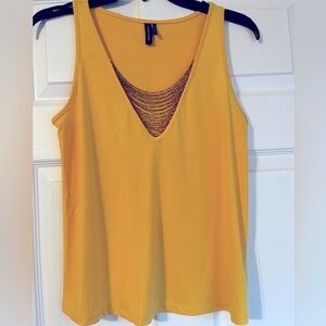 Marciano XS sleeveless top chain detail silky soft